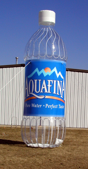 Inflatable Cans and Bottles 20' Aquafina Bottle